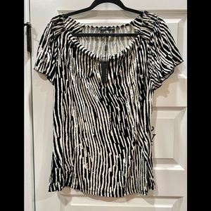 Cable & Gauge Zebra Blouse NWT Size XL